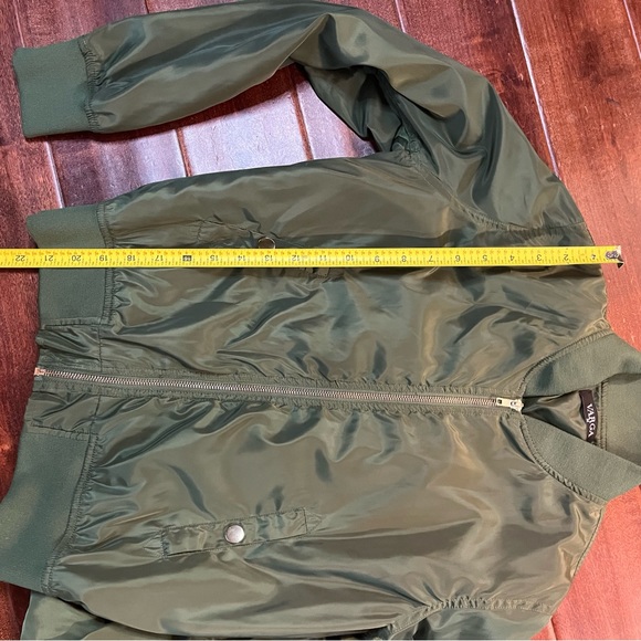 Varga Khaki Green Bomber Jacket Medium - Picture 7 of 8